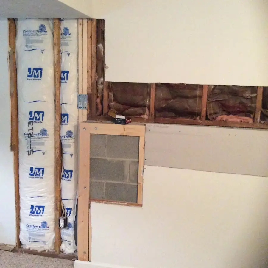 Wall insulation replacement during Contents Cleaning & Restoration in Cecil